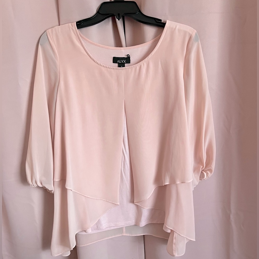 Business casual pink top